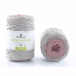 DMC Nova Vita 4, Moyen, Gris, Rose, Coton/Polyester, 200 m, G-6, 40 °C