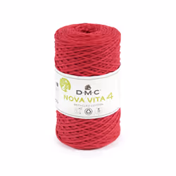 DMC Nova Vita 4, Macramé, Moyen, Rouge, Coton/Polyamide, 200 m, G-6
