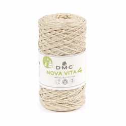 DMC Nova Vita 4, Trapu, Beige, Coton/Polyester, 200 m, Oeko-Tex®, 250 g