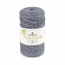 DMC Nova Vita 4, Trapu, Gris, Coton/Polyester, 200 m, Oeko-Tex®, 250 g