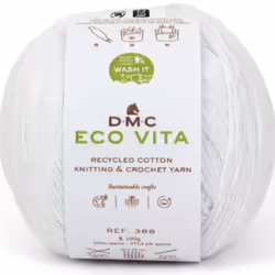 DMC Eco Vita, Artisanat, Blanc, Coton, 250 m, Cotton, 100%, 4 - 5