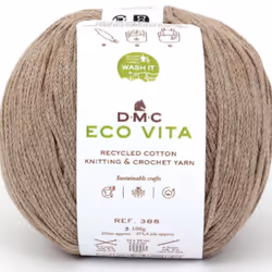 DMC Eco Vita, Artisanat, Taupe, Coton, 250 m, Cotton, 100%, 4 - 5