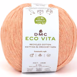 DMC Eco Vita, Artisanat, Abricot, Coton, 250 m, Cotton, 100%, 4 - 5