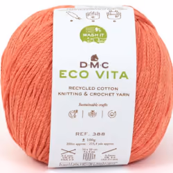 DMC Eco Vita, Artisanat, Corail, Coton, 250 m, Cotton, 100%, 4 - 5
