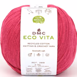 DMC Eco Vita, Artisanat, Fuchsia, Coton, 250 m, Cotton, 100%, 4 - 5