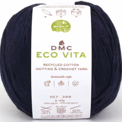 DMC Eco Vita, Artisanat, Marine, Coton, 250 m, Cotton, 100%, 4 - 5