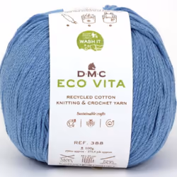 DMC Eco Vita, Artisanat, Bleu, Coton, 250 m, Cotton, 100%, 4 - 5