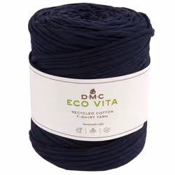 Fil DMC coton recyclé Eco Vita - T-Shirt - 390 - Bleu foncé - 450 g - 100 m