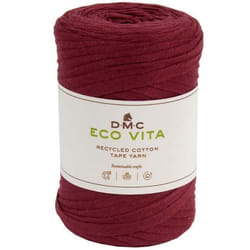 Fil DMC coton recyclé Eco Vita - Tape Yarn - 05 - Rouge - 250 g - 120 m