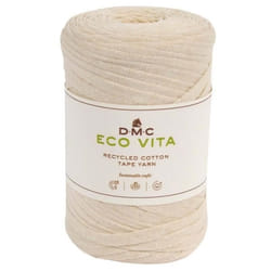 Fil DMC coton recyclé Eco Vita - Tape Yarn - 103 - Beige - 250 g - 120 m