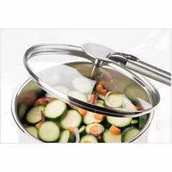 Cristel K14P couvercle Rond Acier inoxydable, Transparent