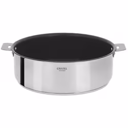 Cristel S24QMPE, Rond, Poêle polyvalente, Acier inoxydable, Exceliss+, Acier inoxydable, 3,6 L