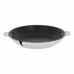 Cristel Poêle inox, Rond, Poêle polyvalente, Noir, Acier inoxydable, Exceliss+, 250 °C, Acier inoxydable