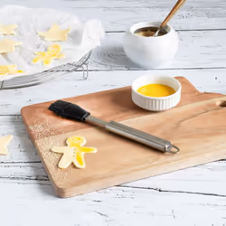 Cristel TCAPS Pinceau à pâtisserie Silicone Noir, Acier inoxydable