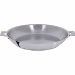 Cristel P22Q, Rond, Poêle polyvalente, Acier inoxydable, Acier inoxydable, Vitrocéramique, Gaz, Halogène, Induction, 22 cm