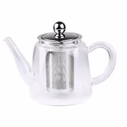 Cristel Jasmin théières 0.8 L, Théière simple, 800 ml, Acier inoxydable, Transparent, Verre, Acier inoxydable, Filtre à infus ...