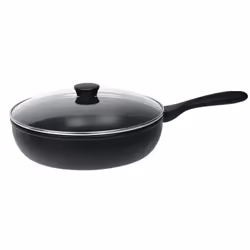 Cristel S28CWOE, Rond, Poêle polyvalente, Noir, Exceliss+, Aluminium, Vitrocéramique, Gaz, Halogène