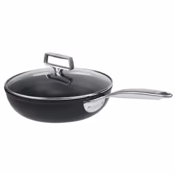 Cristel Sauteuse aluminium 28cm, Rond, Poêle polyvalente, Noir, Exceliss+, 220 °C, Aluminium