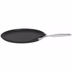 Cristel CR28CPFAE, Rond, Poêle à crêpe, Noir, Exceliss+, Vitrocéramique, Gaz, Halogène, Induction, Acier inoxydable
