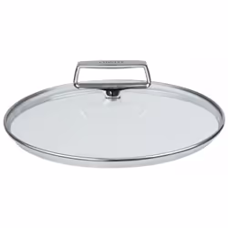 Cristel Couvercle en verre bombé 28cm, Rond, Acier inoxydable, Transparent, Verre, Acier inoxydable, Acier inoxydable, Acier  ...