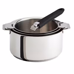 Batterie de cuisine CRISTEL 3 casseroles amovibles 16 a 20cm
