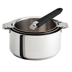 Batterie de cuisine CRISTEL 3 casseroles amovibles 16 a 20cm
