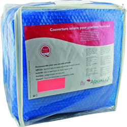 Aqualux - Bâche à bulles Pour Piscine Acier Ovale 5.50 x 3.70 m - 180 Microns - Bleu - Couverture Solaire edg