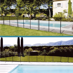 Barrière De Protection Piscine - Module Complet 3,2M - Clôture De Sécurité Souple - Conforme à La Norme Nf p 90-306 Piscine - Préventif - Edg