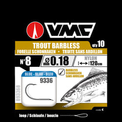 Hameçon sans ardillon VMC Truite - argent - 6