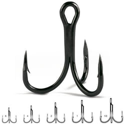 Hameçon triple VMC Spark Point 7556 - Black Nickel (5 - N°4) - Pêche - Adulte - Mixte