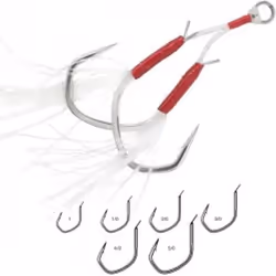 Hamecon assist hook vmc light jigging 7117ah 4 etain brillant n°1