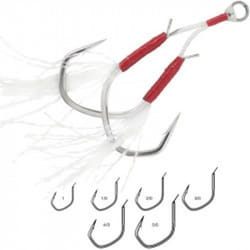 Hamecon assist hook vmc light jigging 7117ah 4 etain brillant n°1