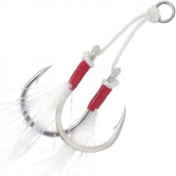 Hamecon assist hook vmc jigging 7264ah 3 etain brillant n°3-0