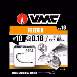 Hameçon VMC Feeder NI - Noir - Taille 8 - Pêche Homme Adulte
