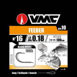 Hameçon VMC Alimentateur 100cm - argent - 16 - Gris - Adulte - Homme - Pêche