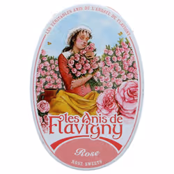 Open Food Boite ovale rose - Les Anis de flavigny - 50 g