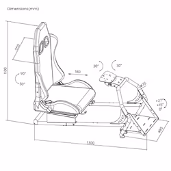 Oplite GT3 Superfast V2 Cockpit de course - Vue supplémentaire 8