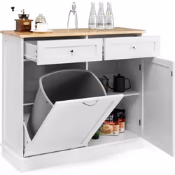 À propos de cet article 【Rangement cachée :】Derrière la porte, vous pouvez placer une poubelle ou une panier à linge jusqu'à ...