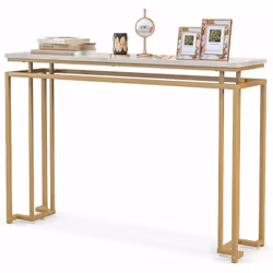 À propos de cet article ✴️【Touche de luxe moderne : 】Rehaussez votre espace de vie avec notre console, dotée d'un cadre en mé ...