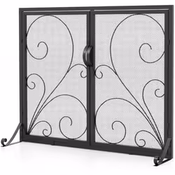 À propos de cet article 【Conception à Double Porte】Conçu avec 2 portes, l'écran de cheminée vous permet d'ajouter facilement  ...