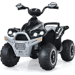 Quad Electrique 12V Enfants avec Panneau de Commande, Voiture Électrique Enfants avec Musique & Lumières led, Pédale & Klaxon, Démarrage Lent, Charge
