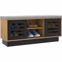 Description générale Ce banc de rangement pour chaussures est conçu avec 6 compartiments et 3 étagères réglables, pouvant con ...