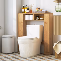 À propos de cet article 🚽【Grand espace de rangement :】 Equipé d'une large étagère supérieure, de 2 compartiments ouverts et ...