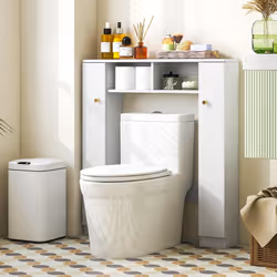 À propos de cet article 🚽【Grand espace de rangement :】 Equipé d'une large étagère supérieure, de 2 compartiments ouverts et ...