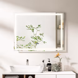 À propos de cet article 【Matériau de qualité supérieure】Faites l'expérience de reflets cristallins avec notre miroir LED de q ...