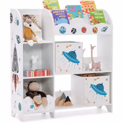 【Aider les enfants à développer de bonnes habitudes d'organisation :】Notre armoire de rangement à trois niveaux crée un espac ...