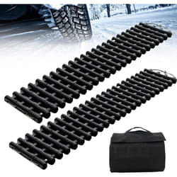 Costway - Lot de 2 Tapis de Traction pour Pneus, Plaques de Récupération tpr Portables Aide à la Traction d'urgence pour Neige Glace, Planche de