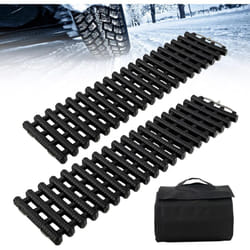 Costway - Lot de 2 Tapis de Traction pour Pneus, Plaques de Récupération tpr Portables Aide à la Traction d'urgence pour Neige Glace, Planche de