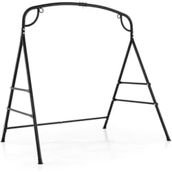 Costway - Balançoire Nid d'Oiseau ø 102cm Enfants avec Motif Fusée, Balançoire Soucoupe en Tissu Oxford Intérieur Extérieur avec Cordes Réglables