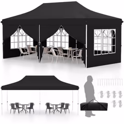 À propos de cet article 【Construction robuste et stable】La tente à auvent escamotable de 3 x 6 m est soutenue par un cadre en ...